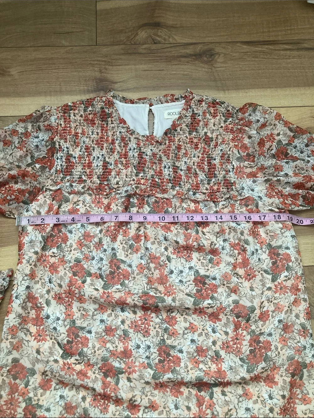 Roolee Floral Puff Sleeve Boho Blouse